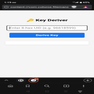 Key derived
